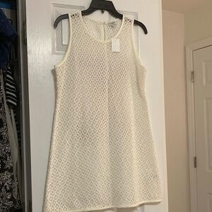 J Crew White Sleeveless Swim Beach Cover Up